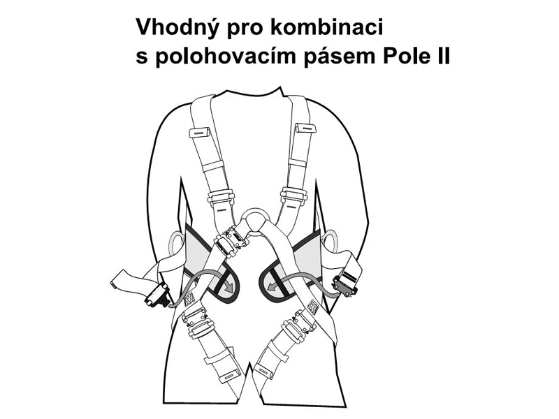 Celotělový úvaz Singing Rock BODY II SPEED černý