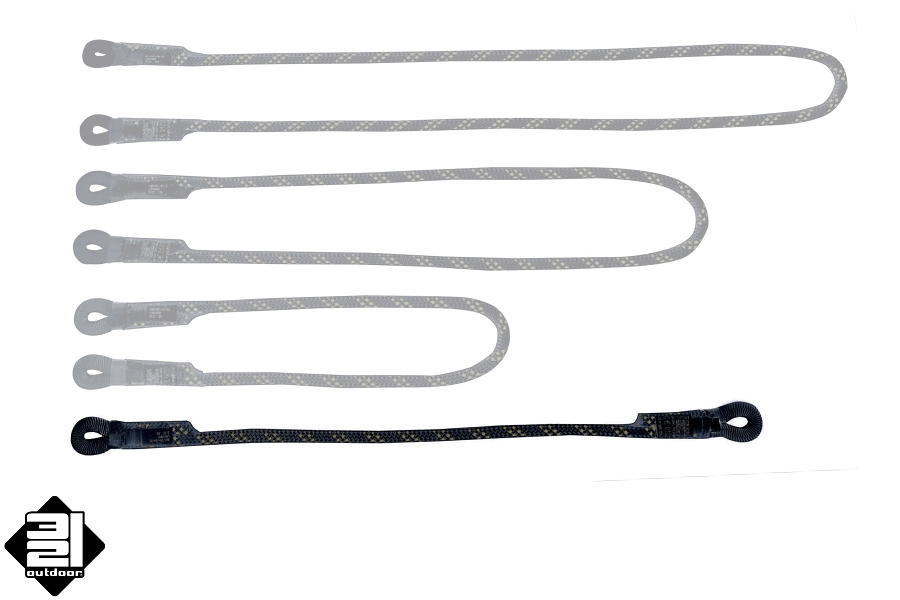 Lanyard Singing Rock "I" černá 60 cm