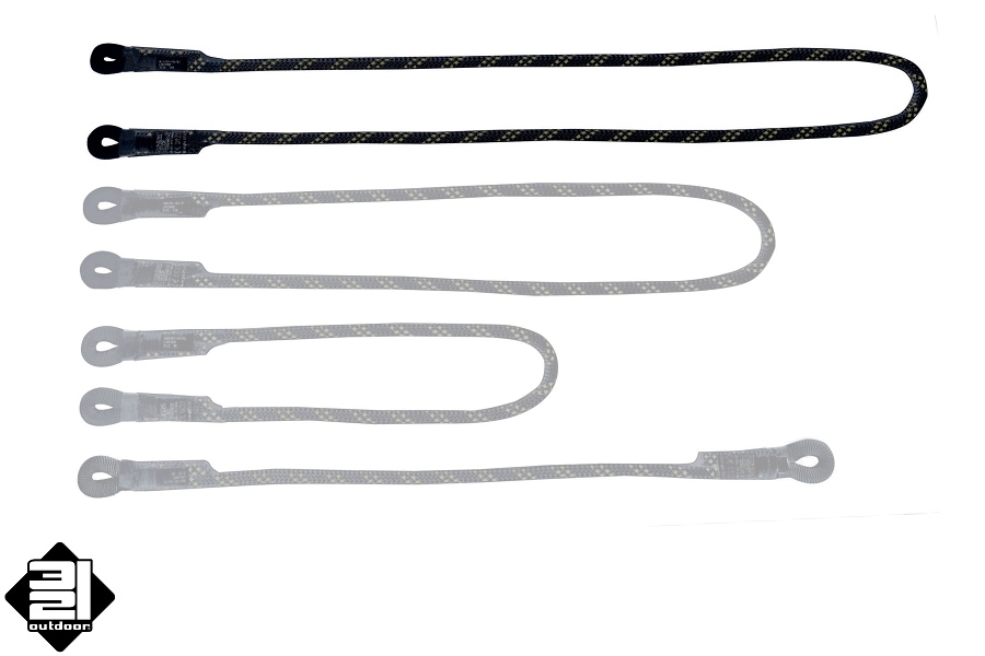 Lanyard Singing Rock "I" černá 150 cm