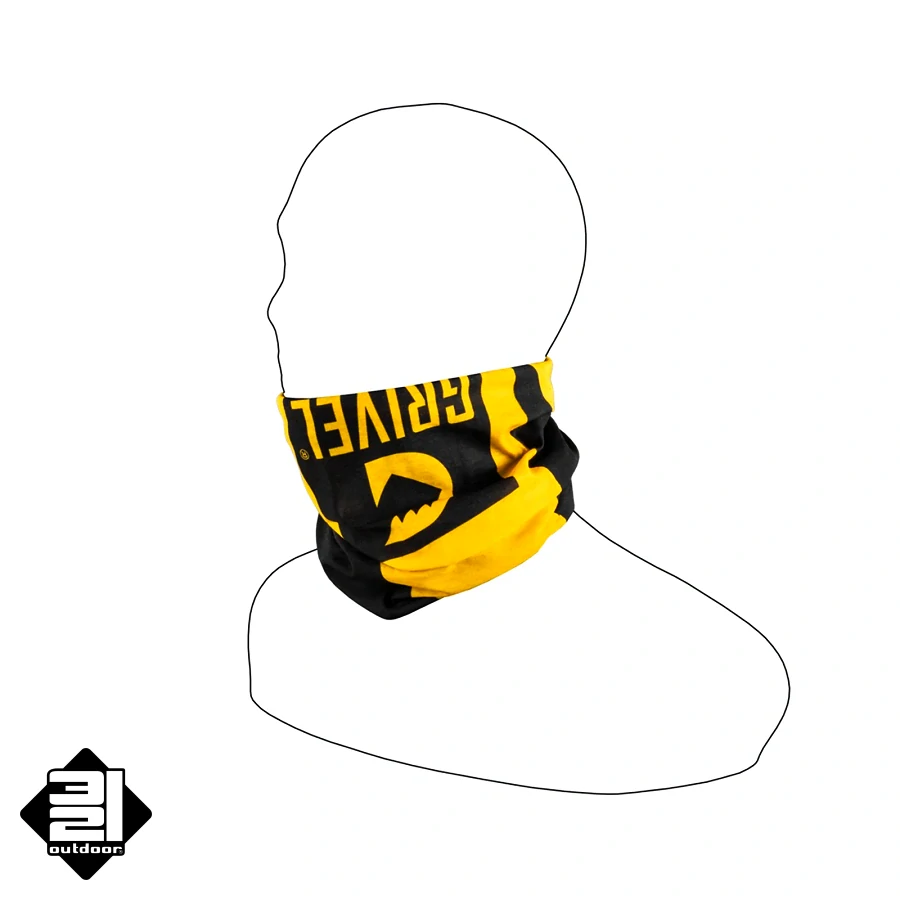 Šátek Grivel NEW LOGO žlutočerný