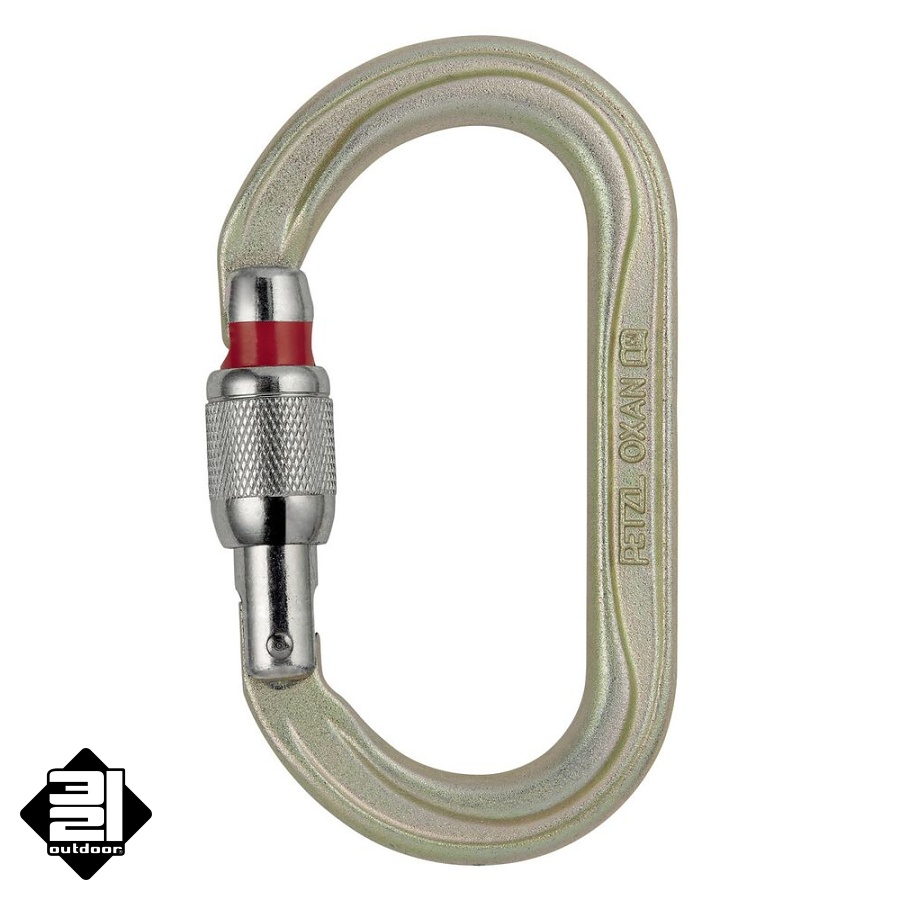 Karabina PETZL OXAN ocel šroubovací