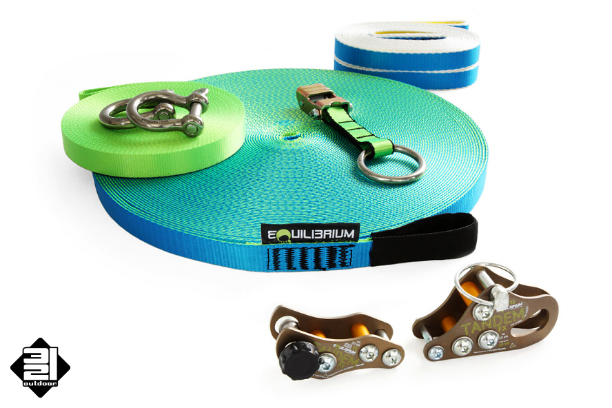Equilibrium Slackline Zen Neon 35 m