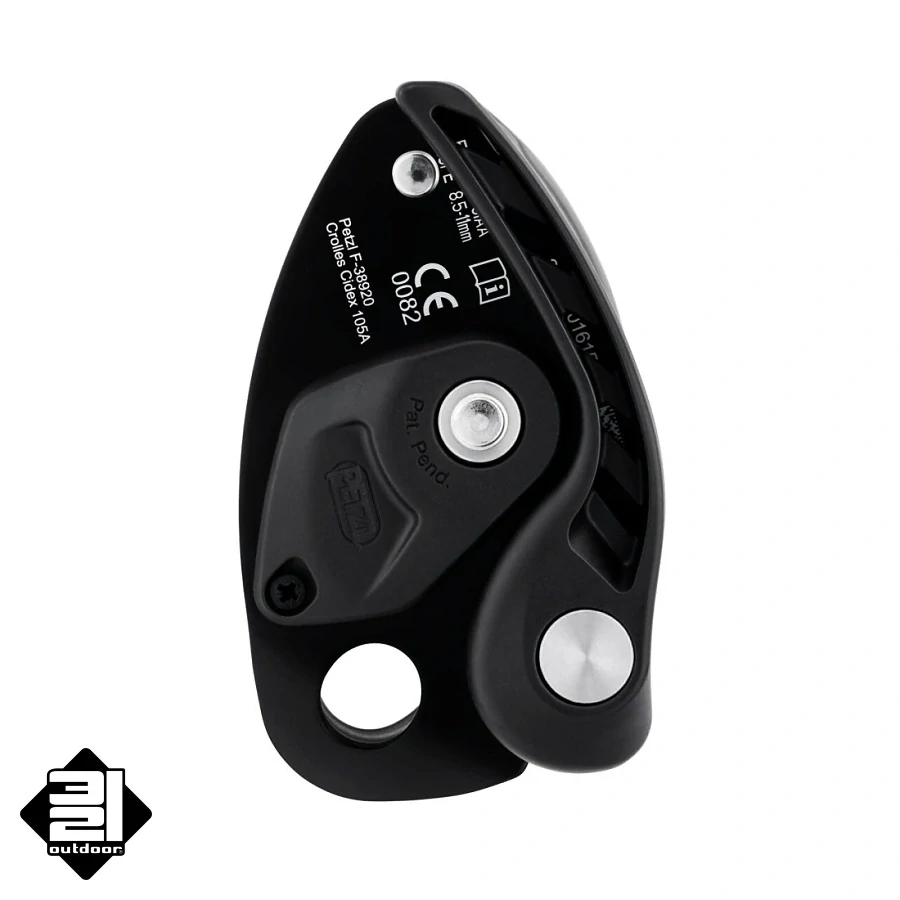 Petzl NEOX LIGHT GRAY jistící brzda šedá