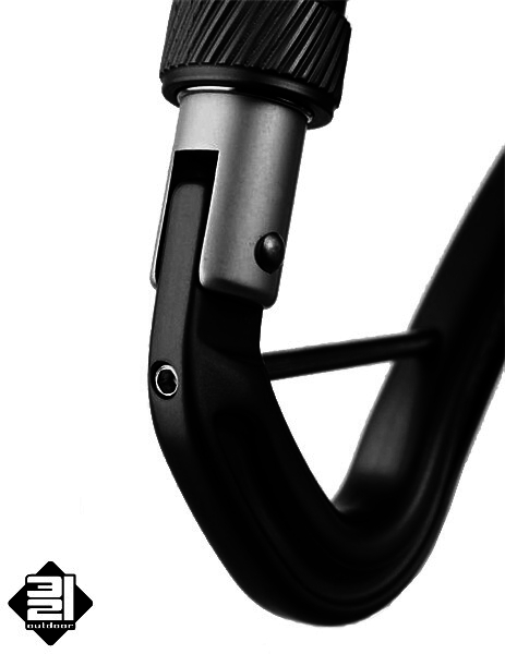 Karabina Singing Rock HECTOR šroubovací černá s příčkou