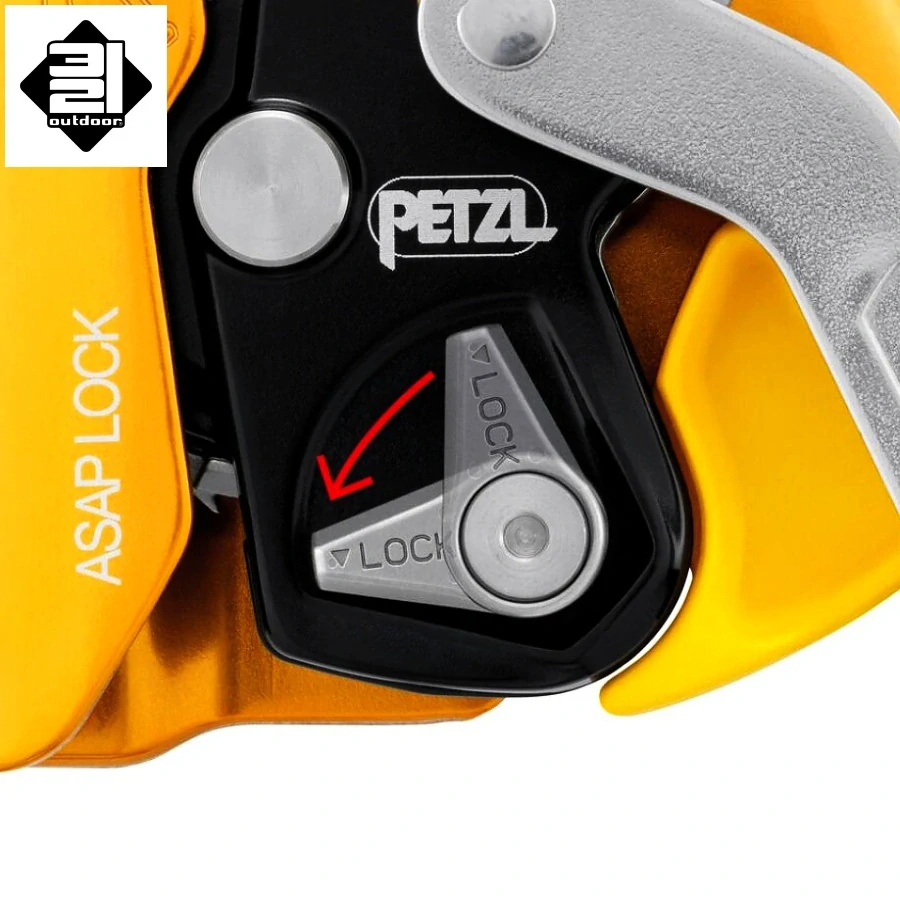 Blokant Petzl ASAP LOCK se zajištěním