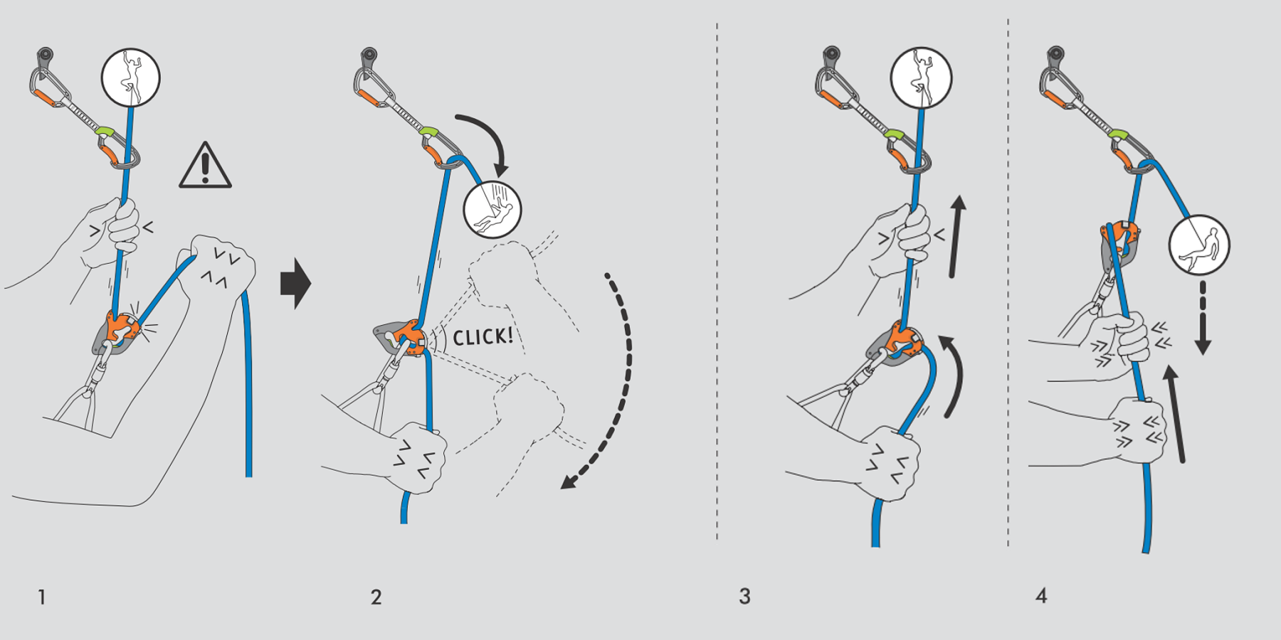 Climbing Technology CLICK UP plus oranžová