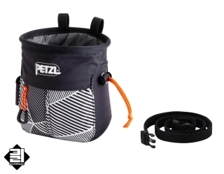 Pytlík na magnesium PETZL SAKAPOCHE ČERNÝ POTISK