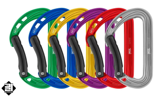 Karabina Petzl SPIRIT prohnutý zámek set 6 ks